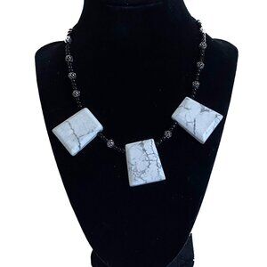 White Howlite Choker